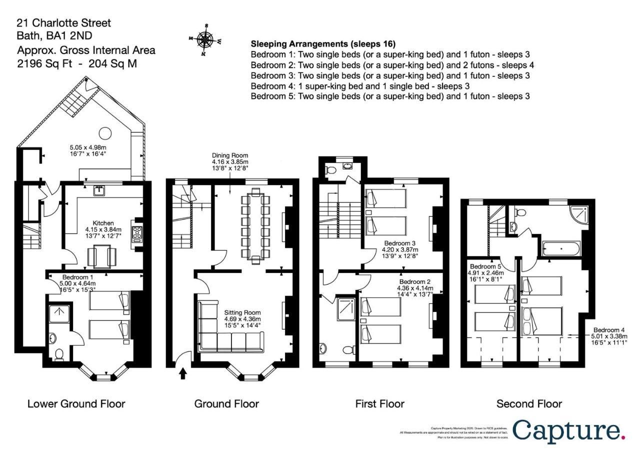 5 Bedroom Magnificent Georgian Townhouse- City Centre Bath Zewnętrze zdjęcie